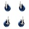 Service Caster 5 Inch 316SS Solid Polyurethane Swivel 1/2 Inch Threaded Stem Caster Brakes, 2PK SS316TS20S514-SPUS-121315-2-TLB-2 - alternate 1